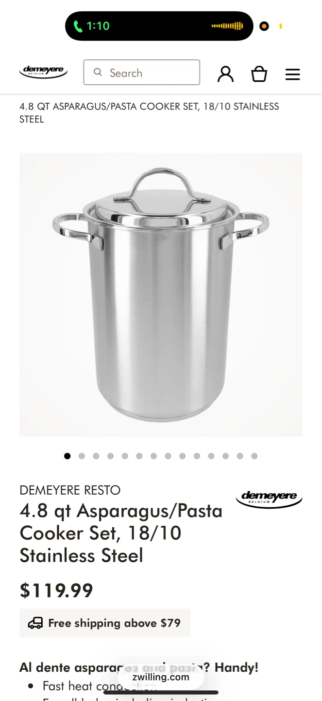 Demeyere Pasta Pot - photo 4