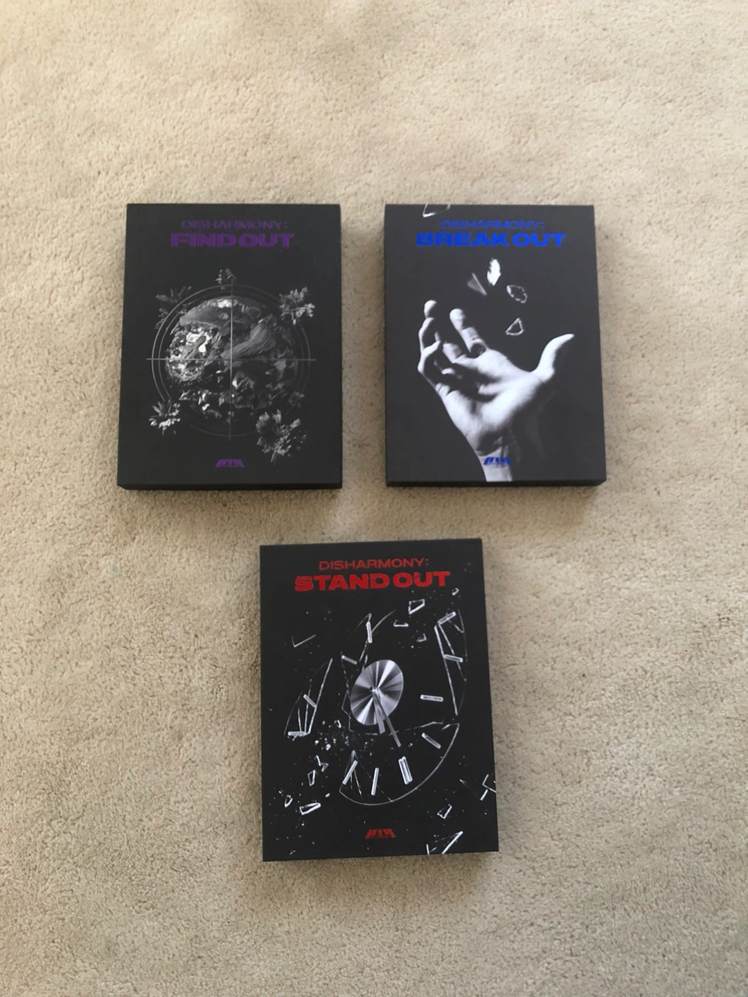 P1Harmony Disharmony Album Set (Break Out, Find Out, Stand Out)