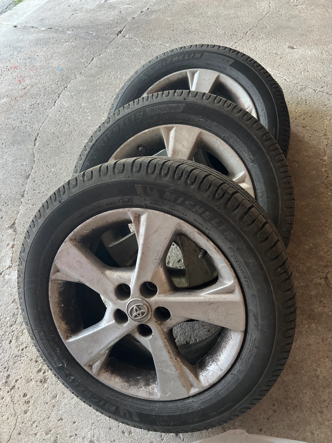 Michelin Defender 2 205/55 R16 with Toyota Rims