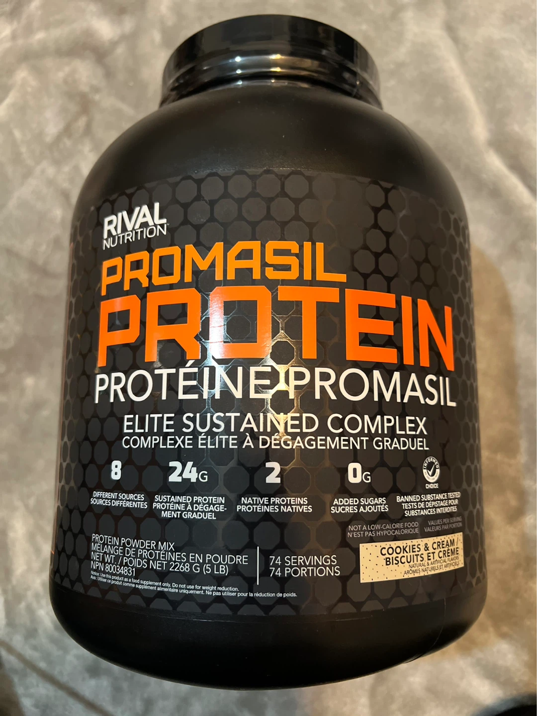 Rival Nutrition Promasil Protein Cookies & Cream 5 lb