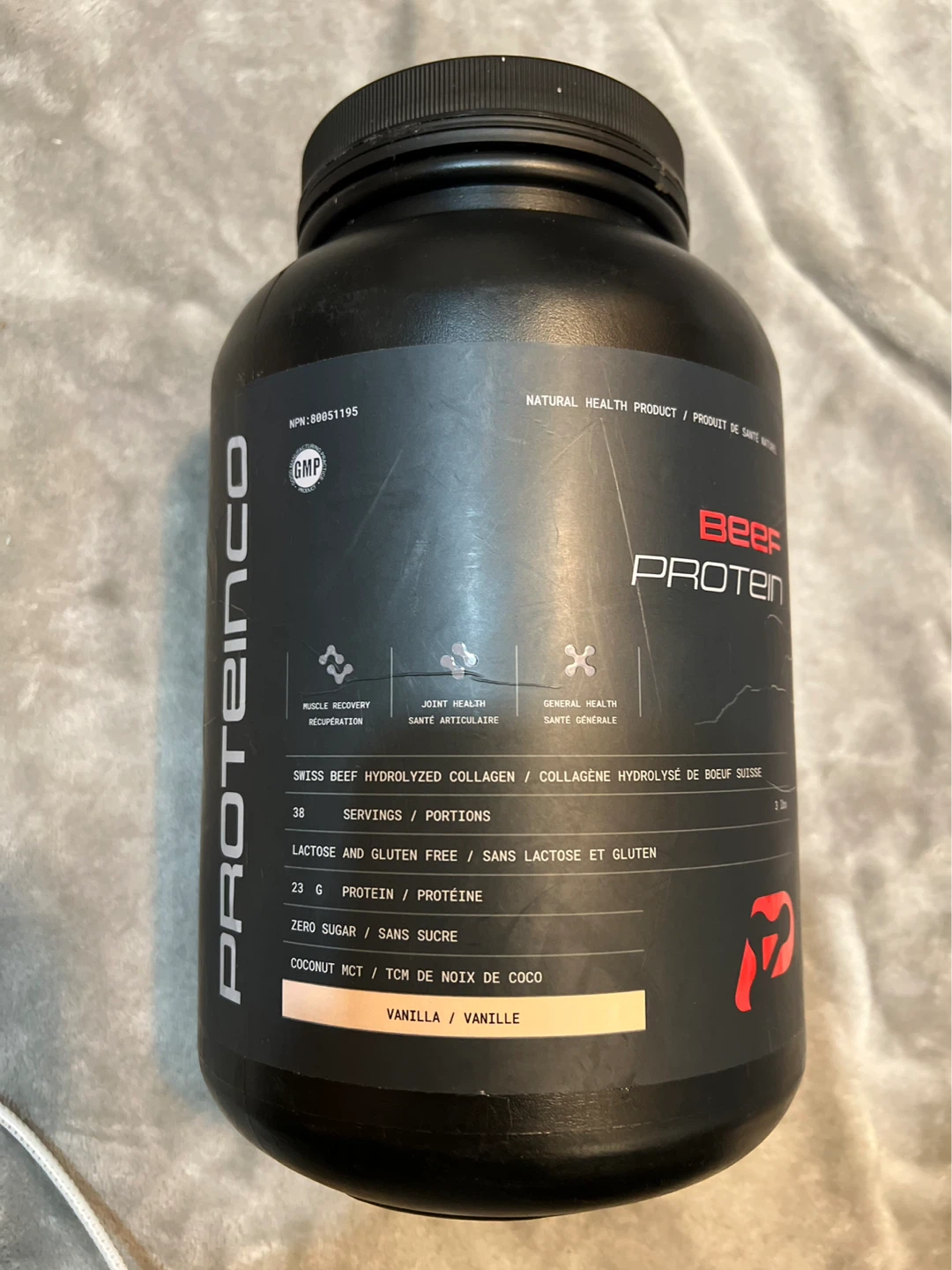 Proteïnco Beef Protein Powder - Vanilla (3 lbs)