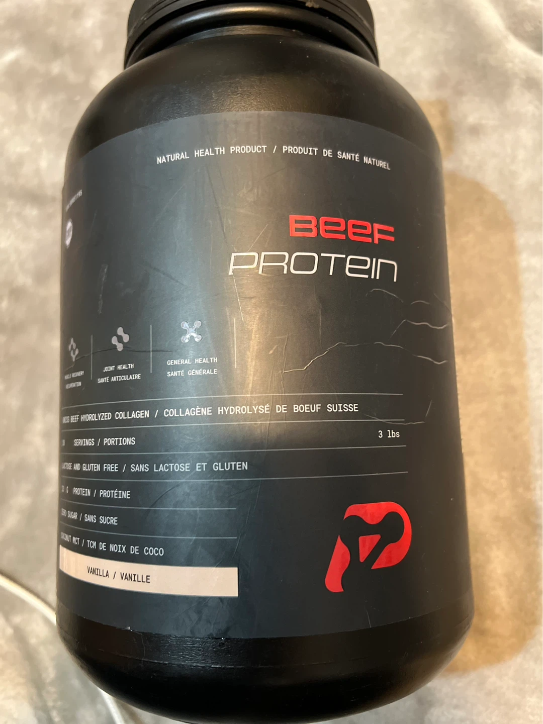Proteïnco Beef Protein Powder - Vanilla (3 lbs) - photo 2