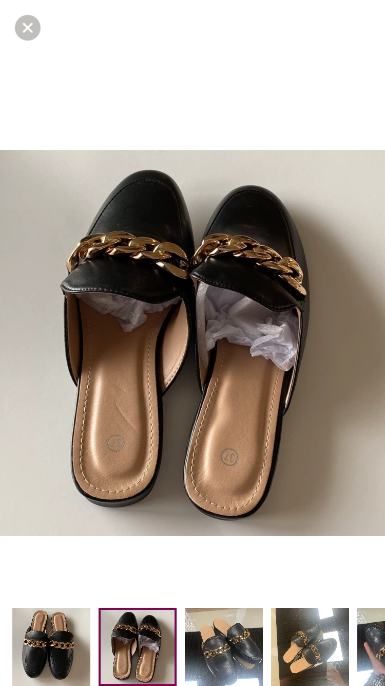 Steve Madden Women's Tan Leather Chain Mules