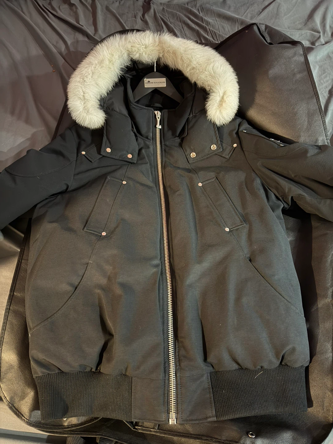 Moose Knuckles Down Filled Bomber Jacket