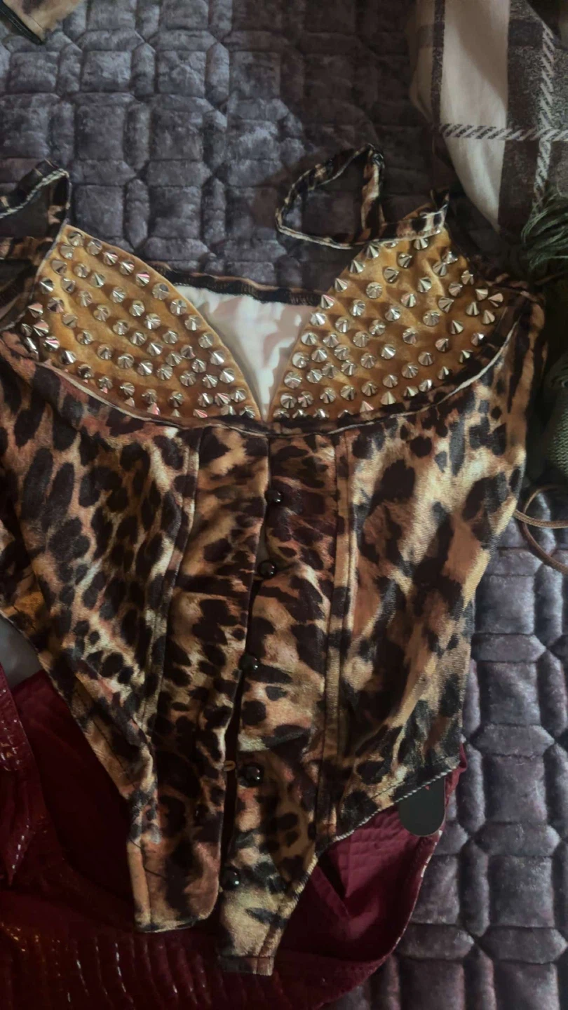 Leopard Print Corset top