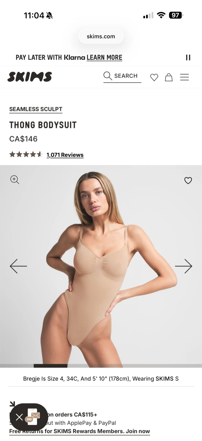 Never worn: Skims seamless sculpt bodysuit - photo 5