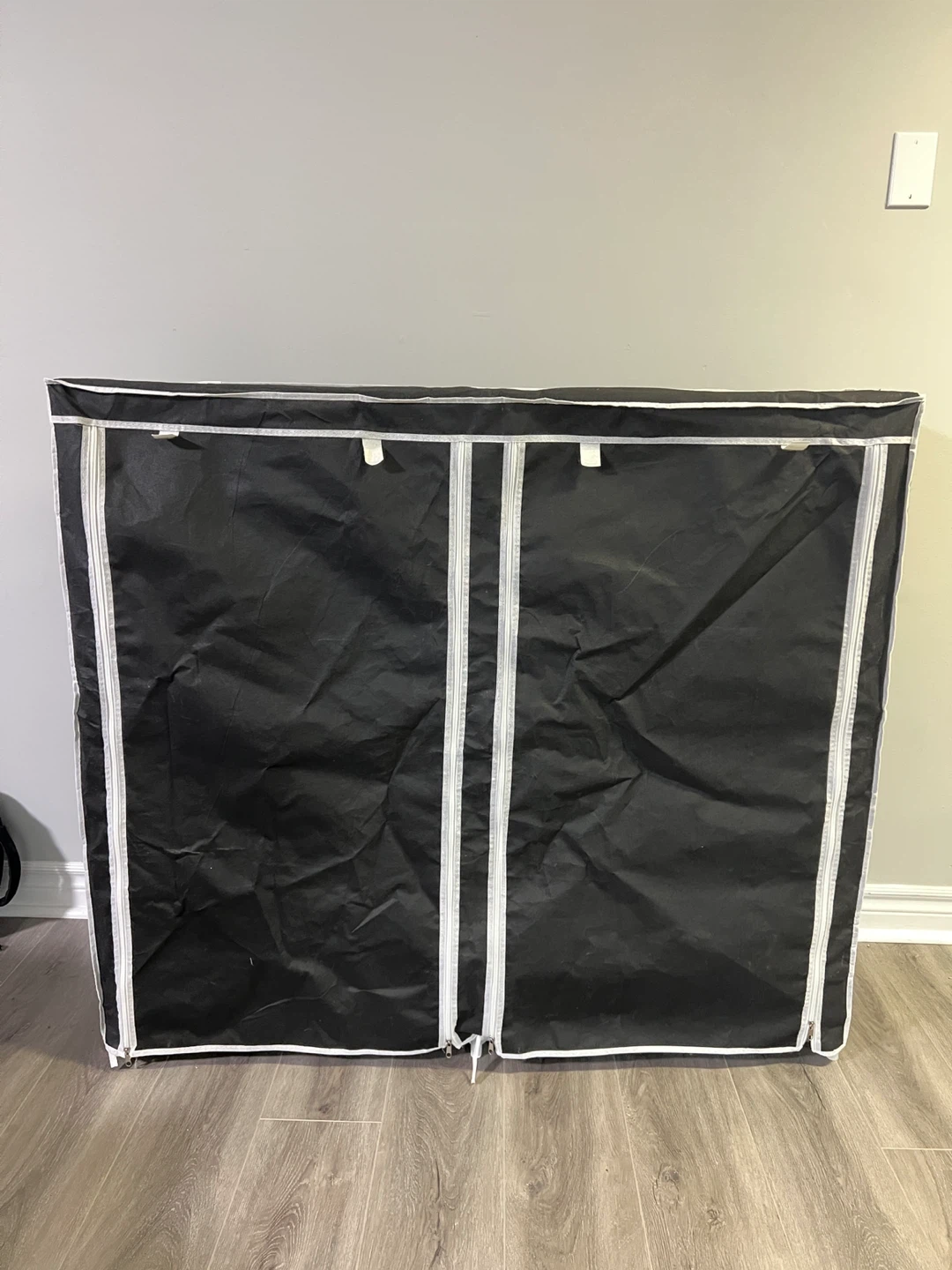 6-Tier Fabric Shoe Rack with Zipper Cover – Black - photo 2