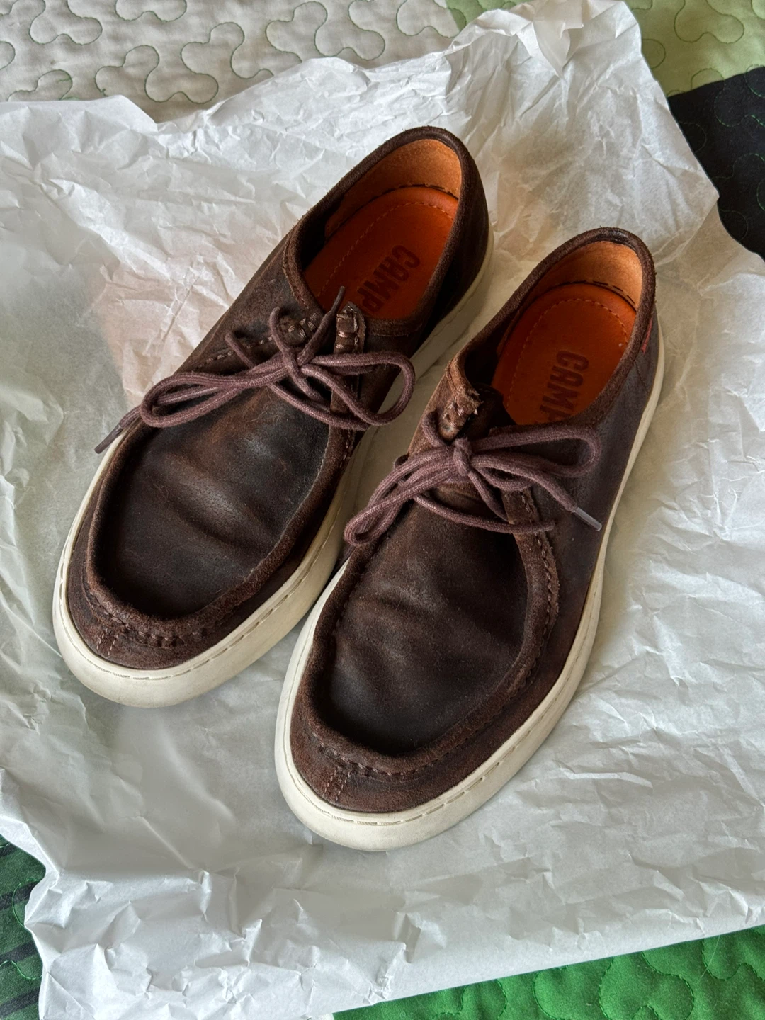 Camper Brown Suede Shoes Size 39