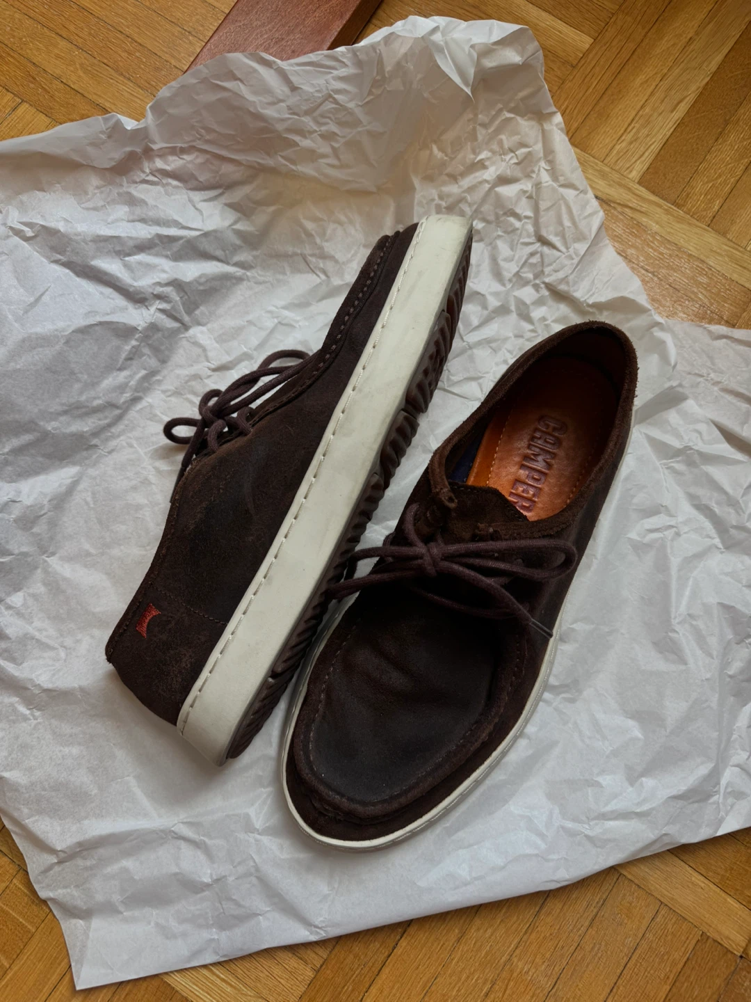Camper Brown Suede Shoes Size 39 - photo 4