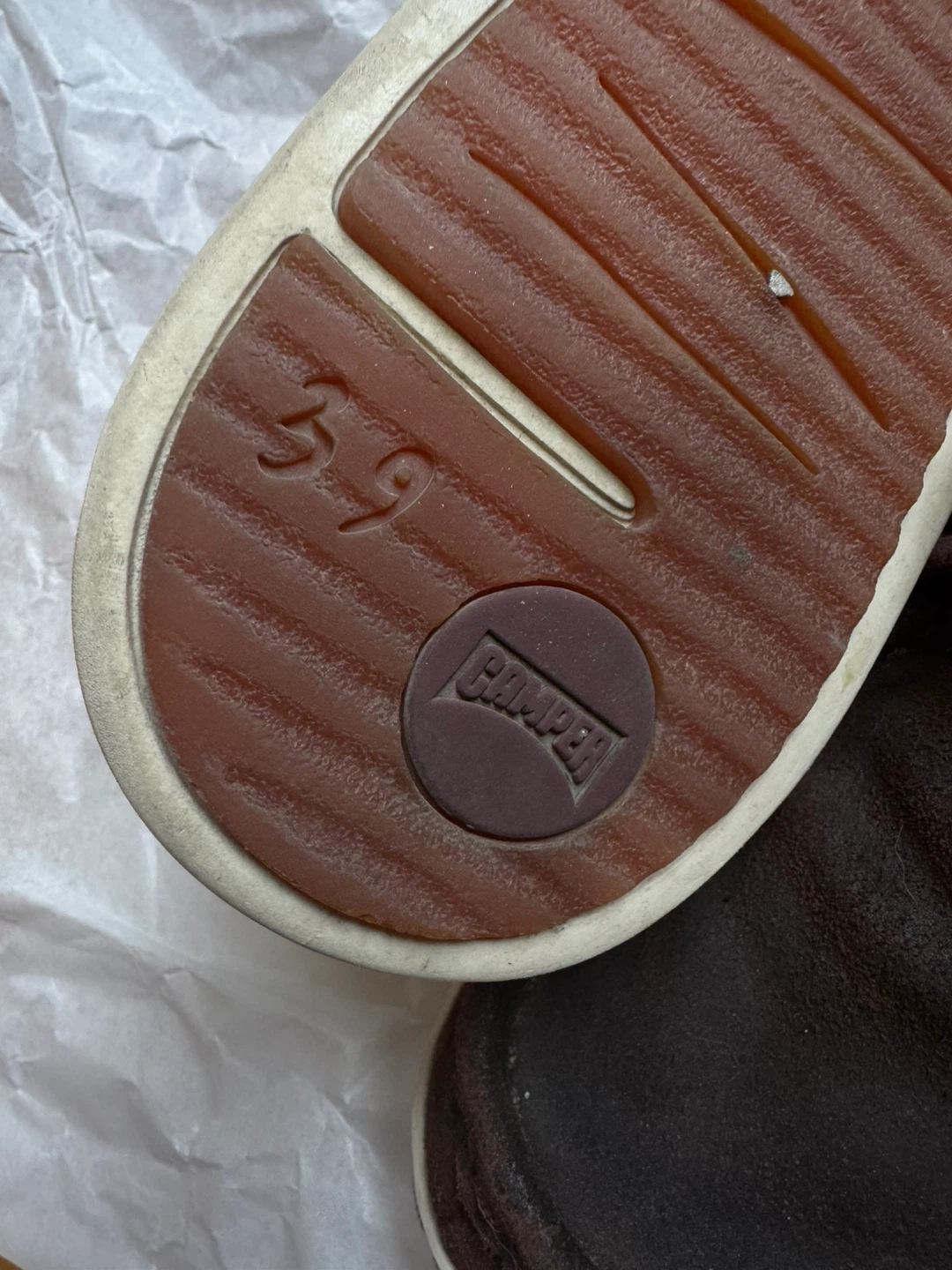 Camper Brown Suede Shoes Size 39 - photo 5