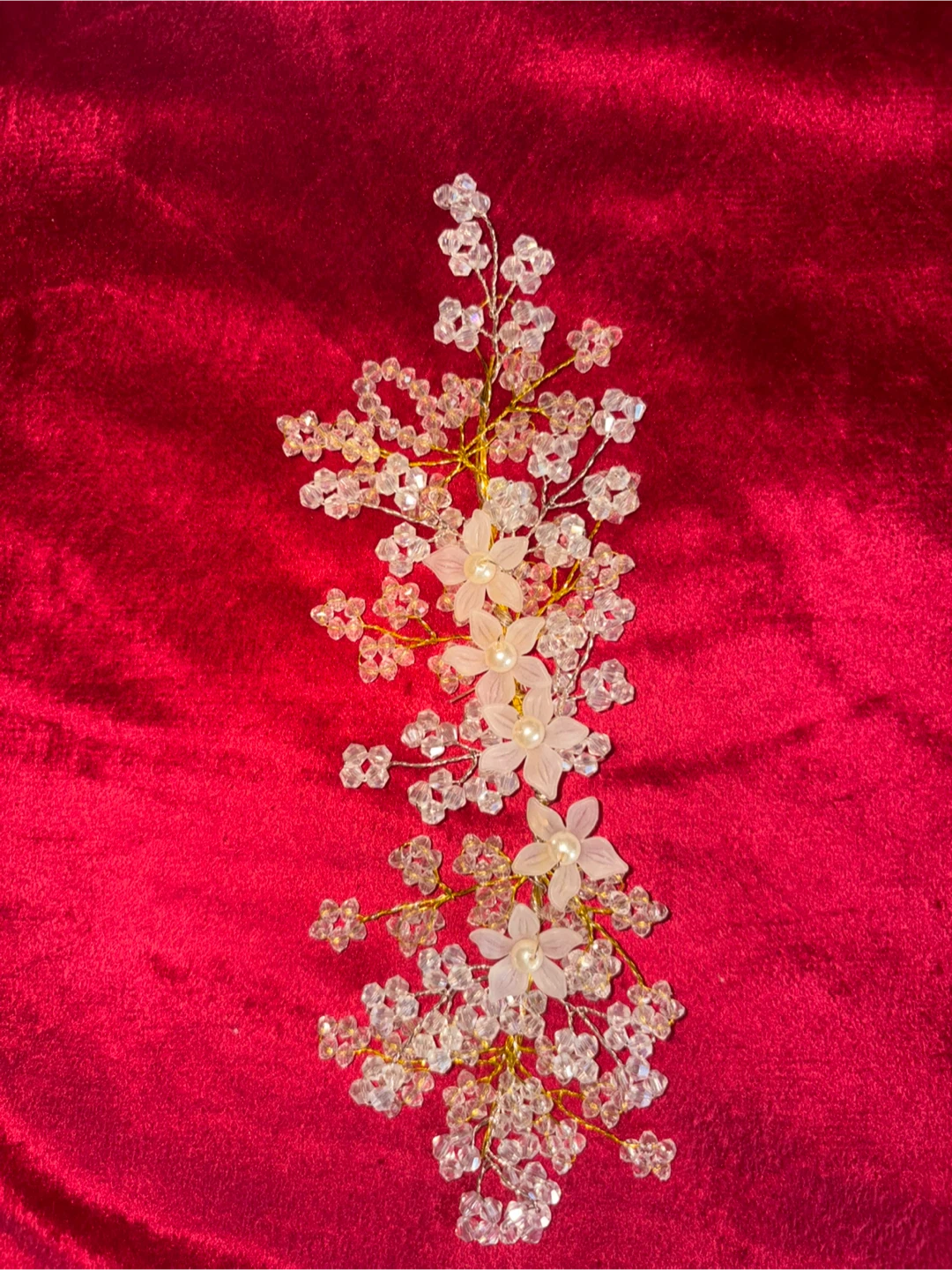 Beaded Hair Vine with Pearls (hair accessories) $20 - photo 2