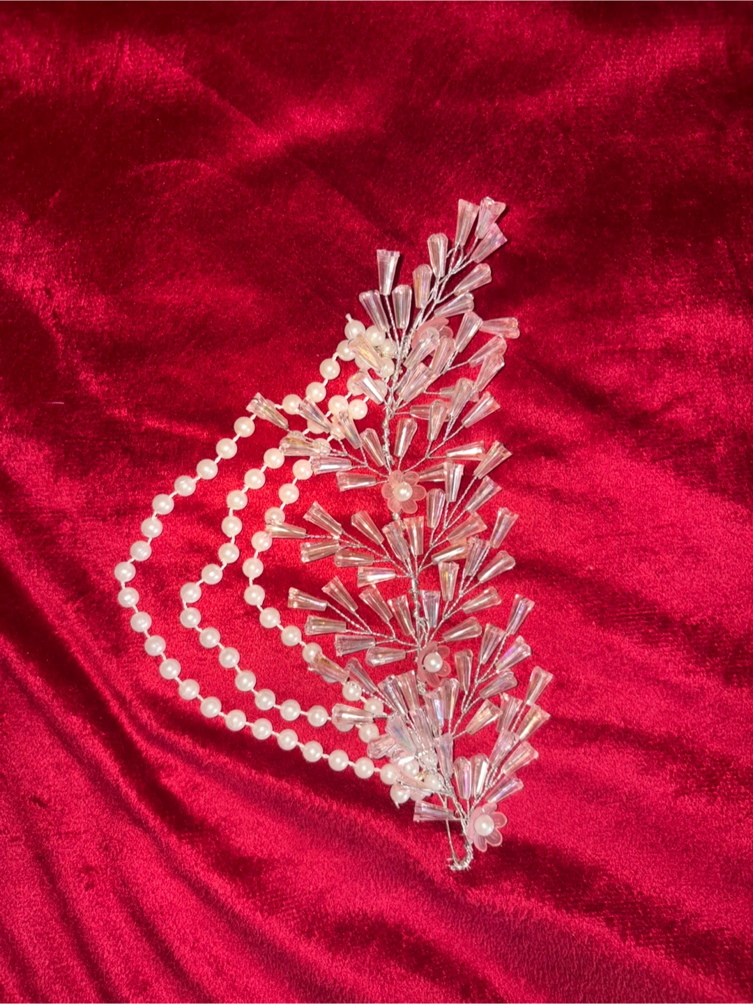 Beaded Hair Vine with Pearls (hair accessories) $20 - photo 3
