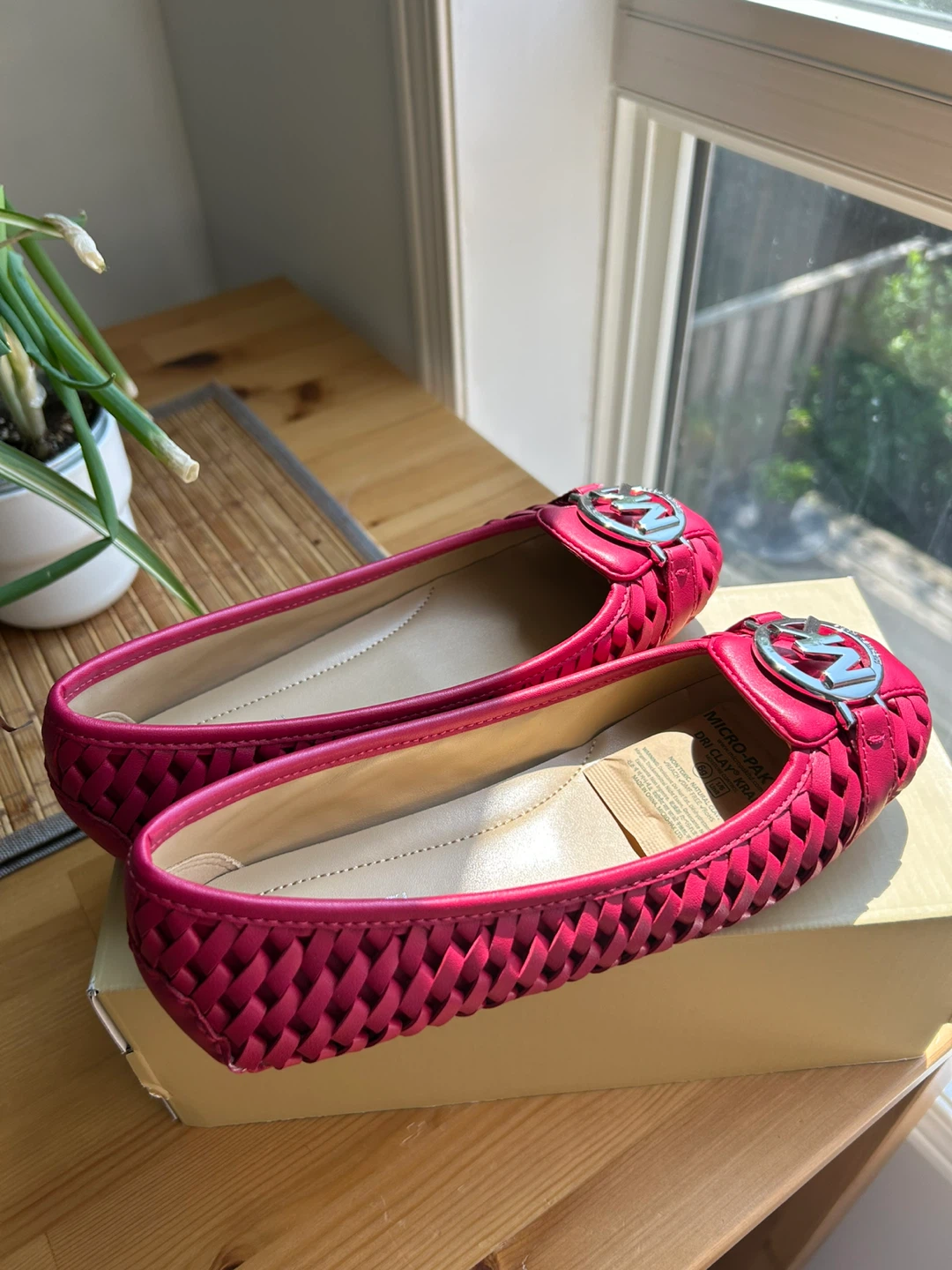 Michael Kors Pink Woven Ballet Flats - photo 2