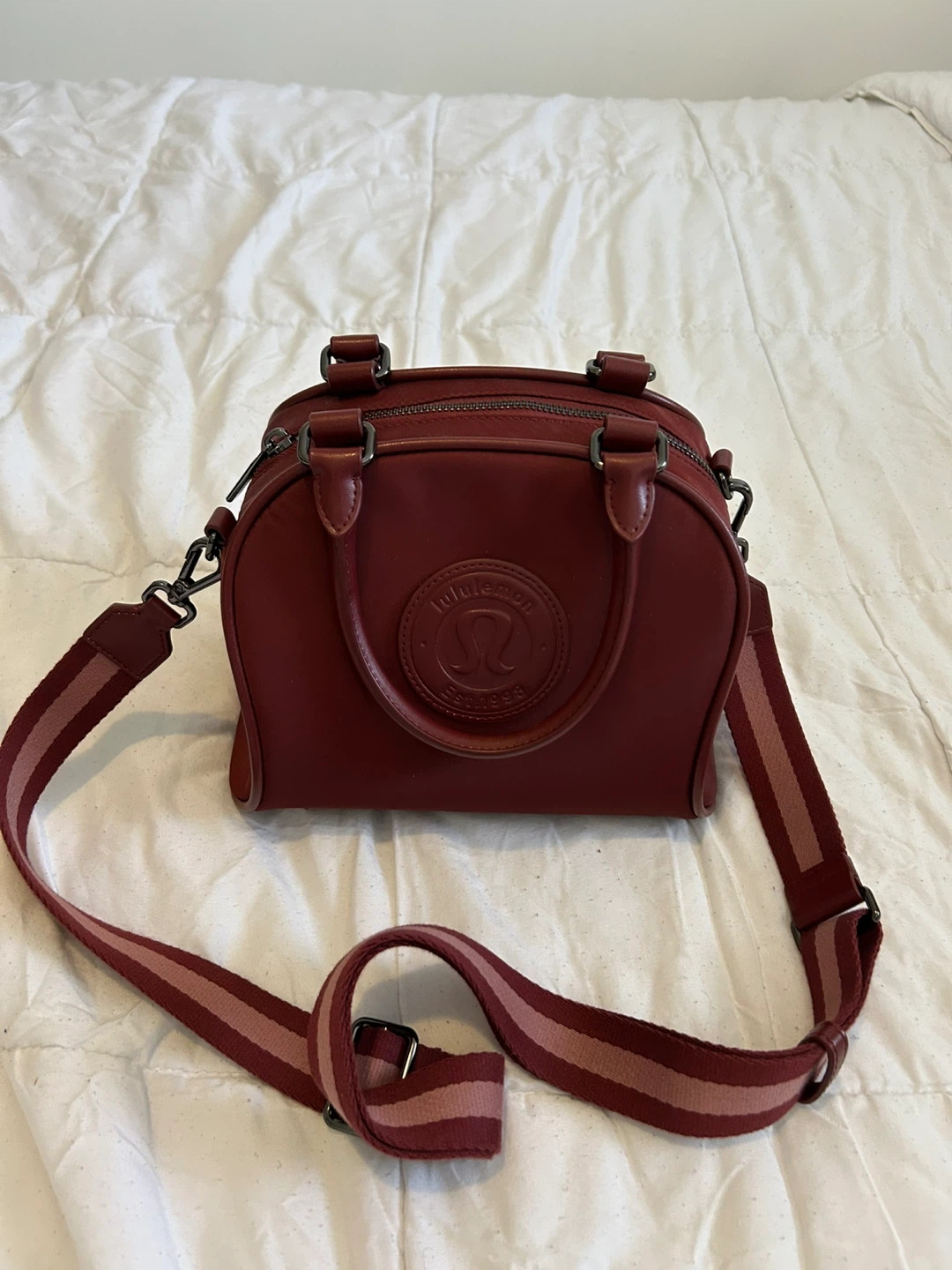 Lululemon Embossed Logo Barrel Bag