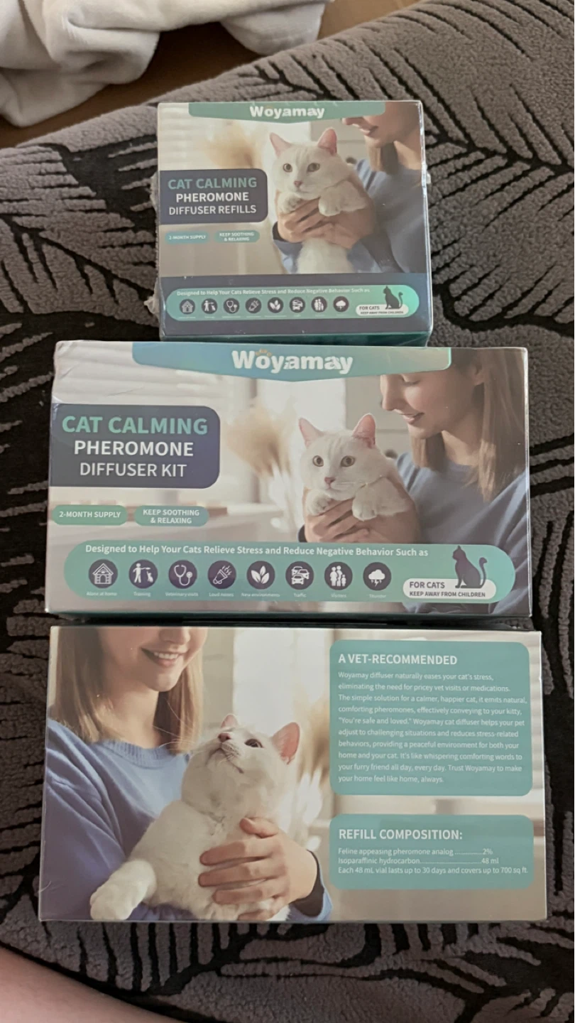Woyamay Cat Calming Pheromone Diffuser Kit & Refills