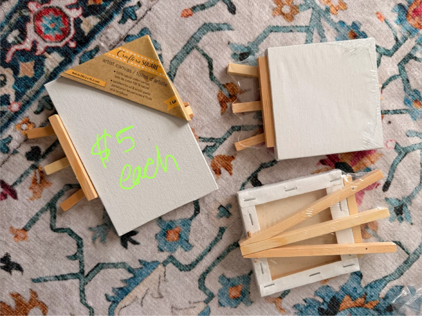 Crafter's Square Artist Canvas 4x6 inch (Set of 3)