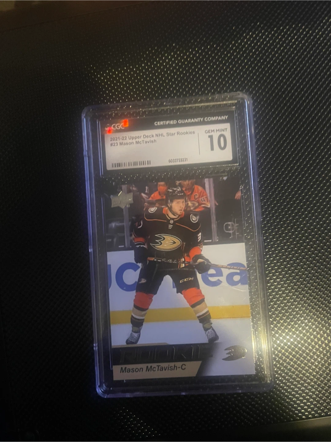 2021-22 Upper Deck Mason McTavish NHL Star Rookies Card #23