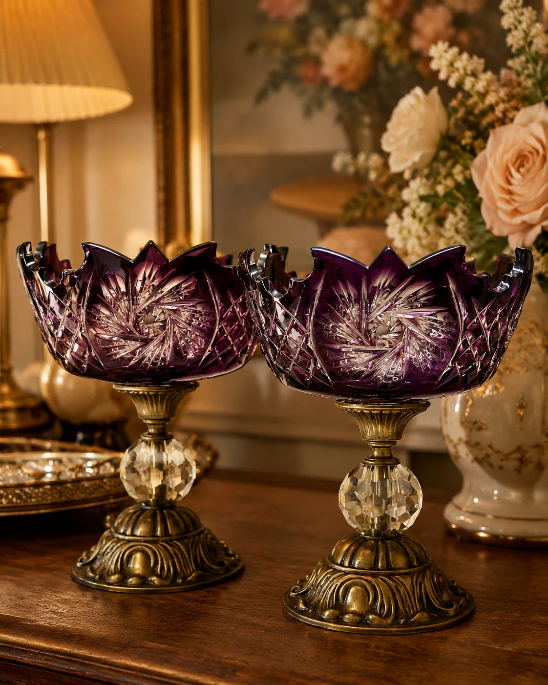 Price for each. Crystal Candy Dish Pedestal Bowl