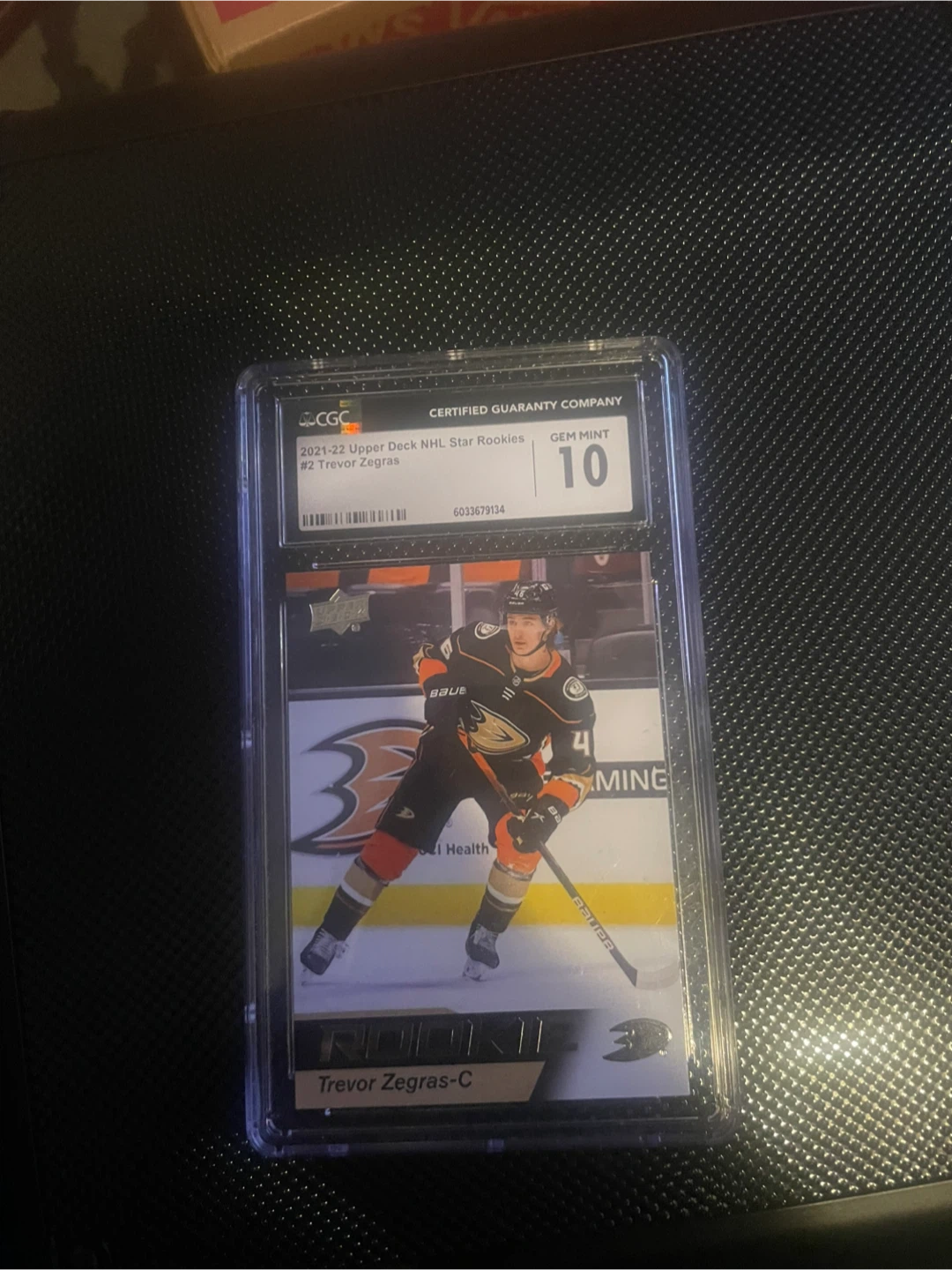 2021-22 Upper Deck NHL Trevor Zegras Rookie Card