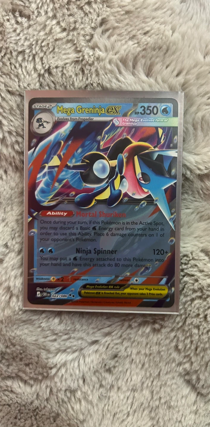Mega Greninja EX Pokémon Card
