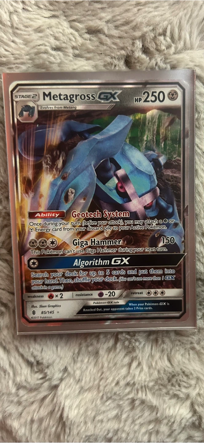 Metagross GX Pokémon Card 85/145