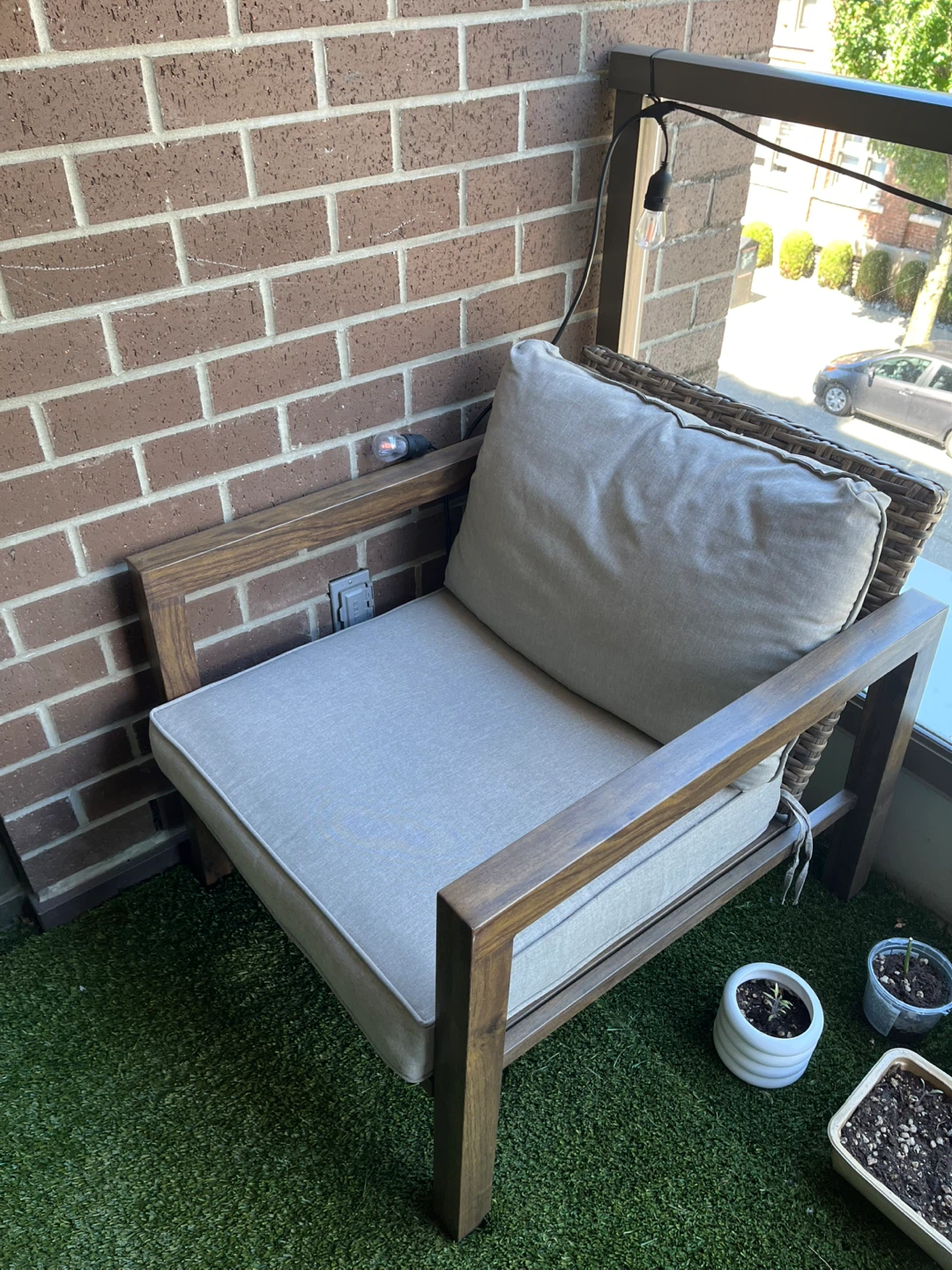 MOVING SALE - Outdoor Balcony Chairs with Cushions - photo 4
