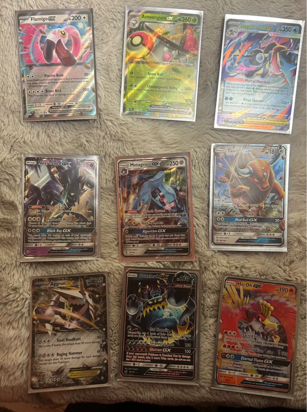 Lot of 9 Pokemon EX Cards