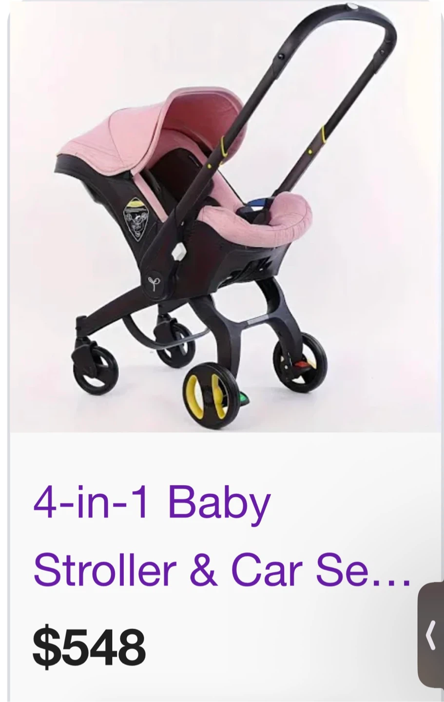 Pink Travel System