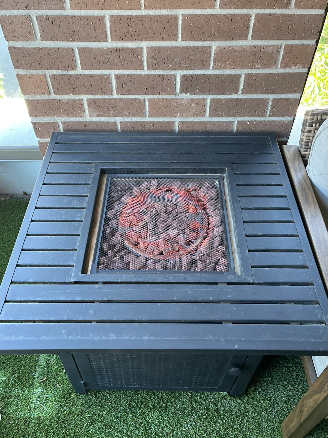 MOVING SALE - Black Outdoor Propane Fire Pit - photo 3