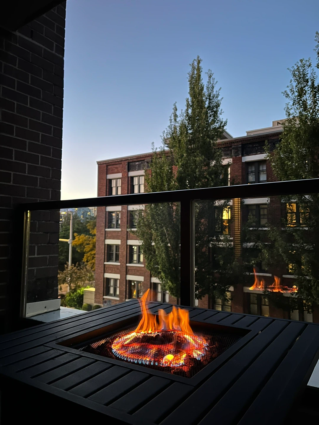 MOVING SALE - Black Outdoor Propane Fire Pit - photo 5
