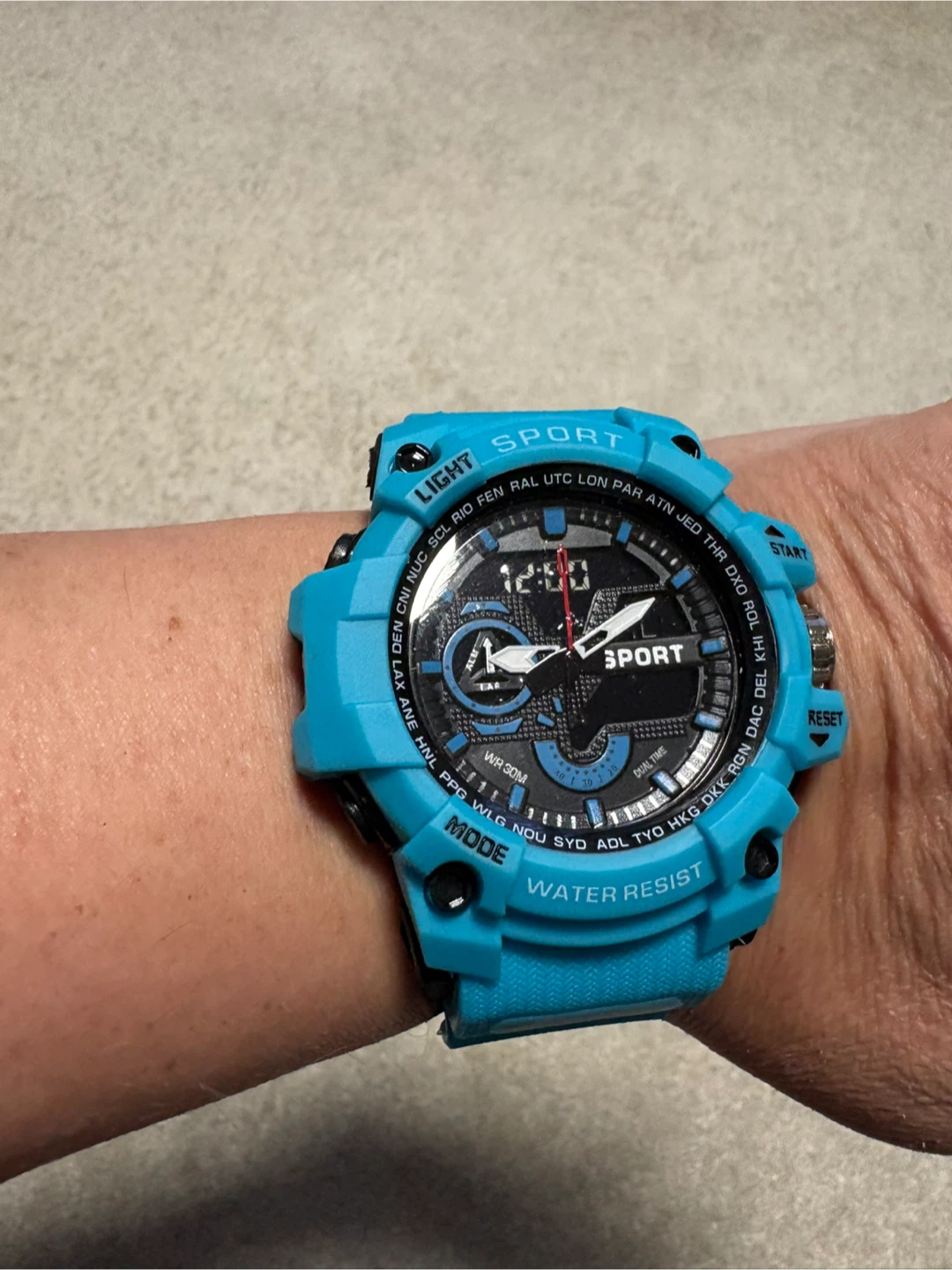 Brand New Blue Dual Display Sport Watch