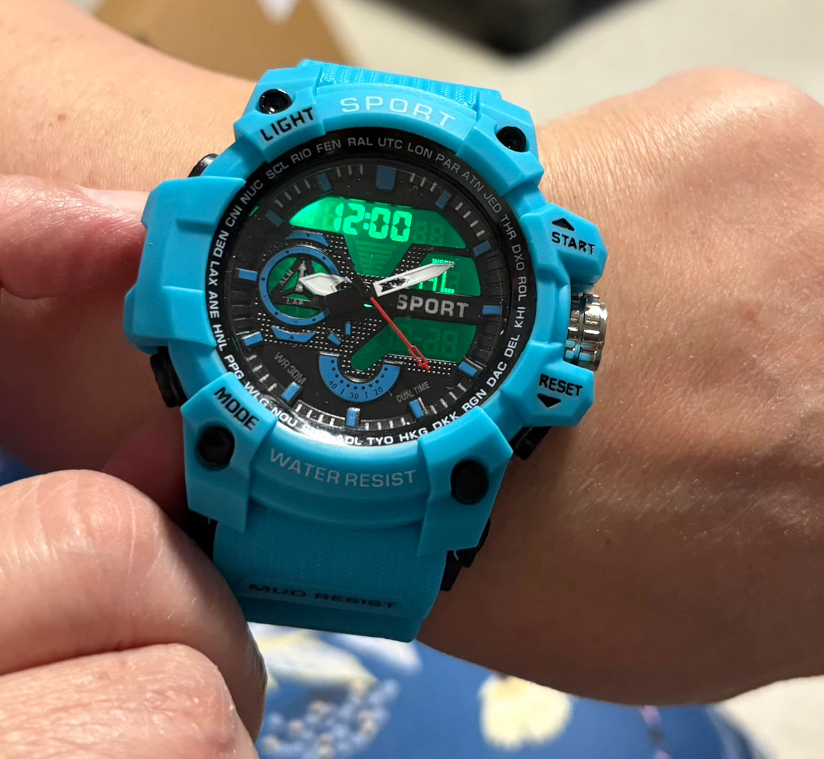 Brand New Blue Dual Display Sport Watch - photo 2