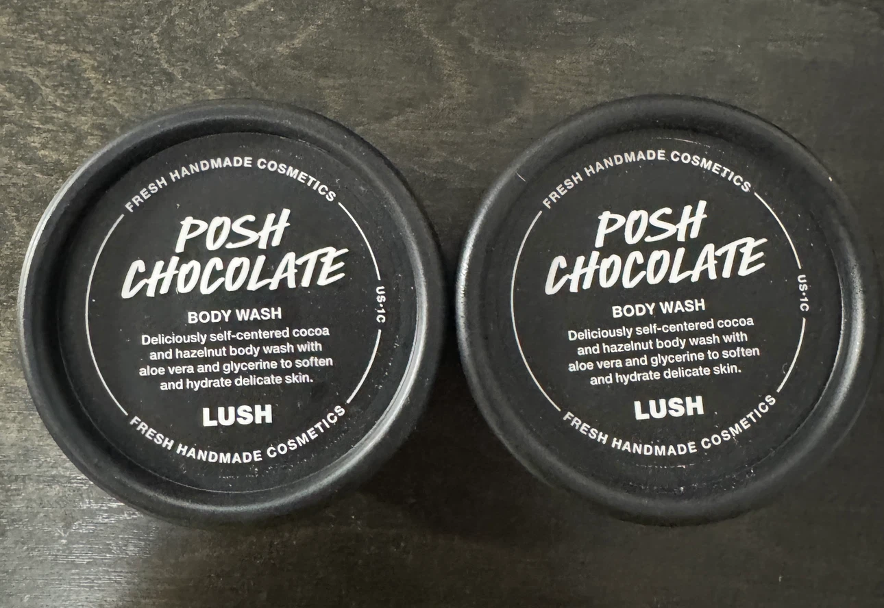 Lush posh chocolate body wash 50g