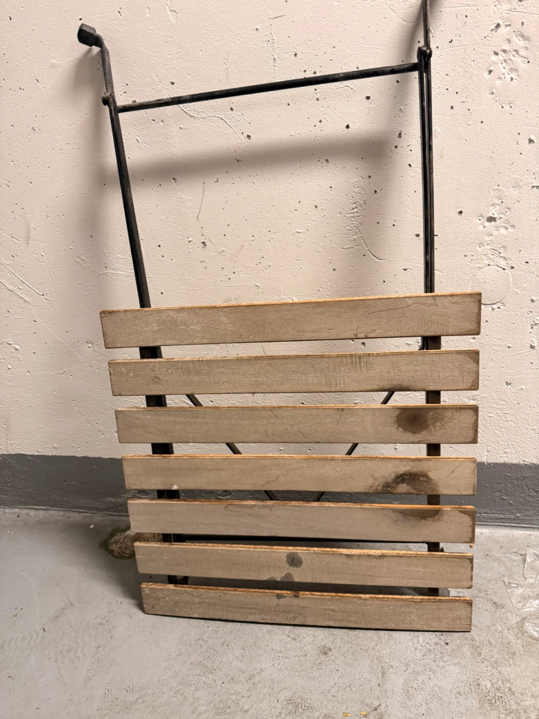 Wooden Slat Folding Chair