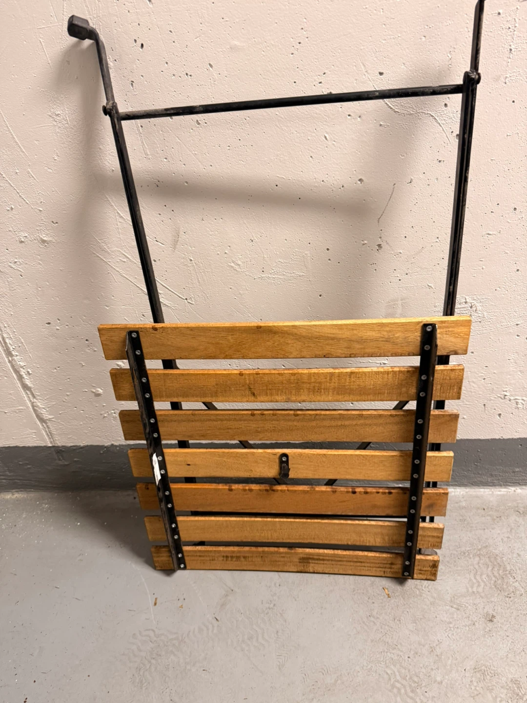 Wooden Slat Folding Chair - photo 2