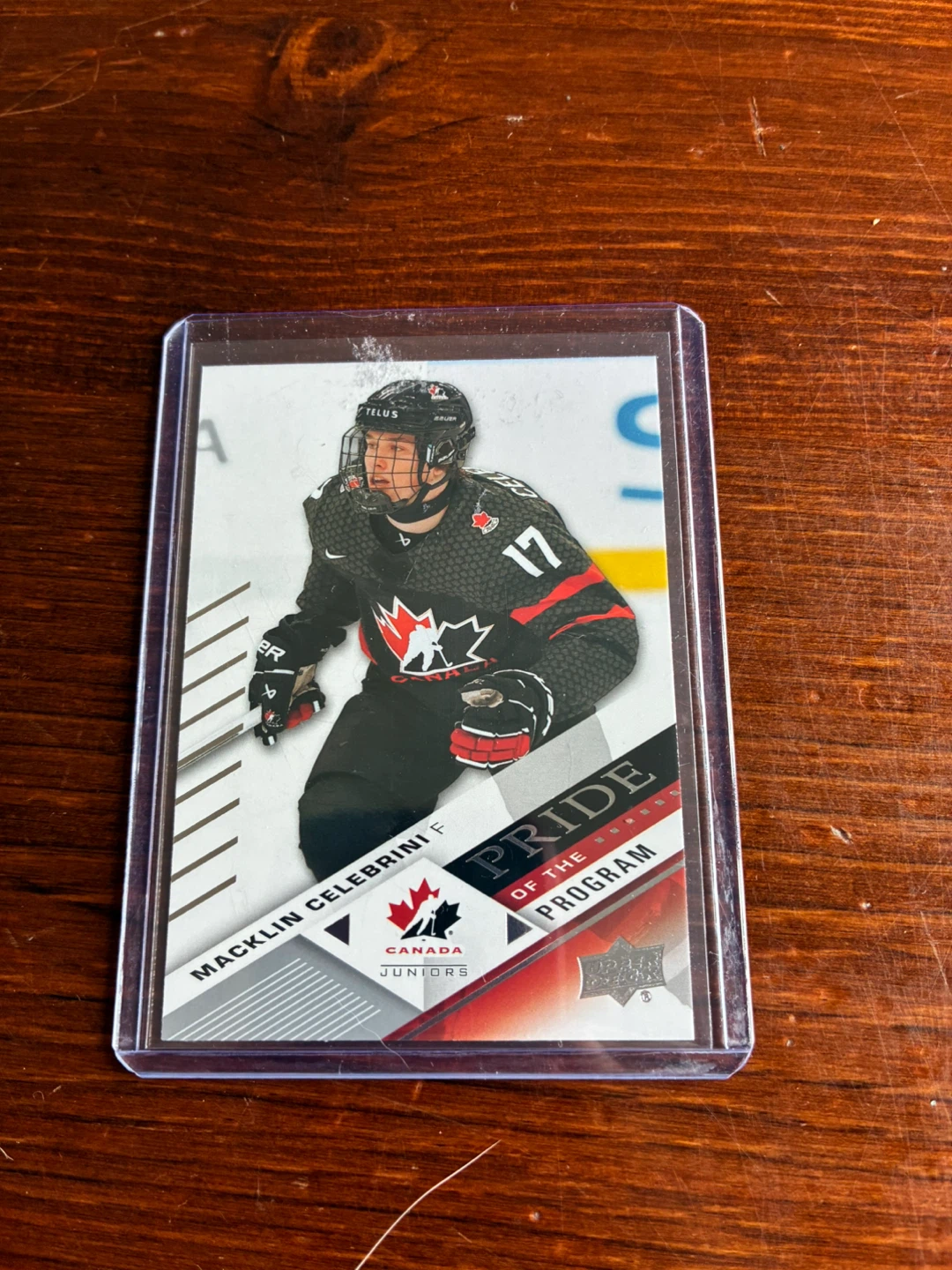 Macklin Celebrini 2024 Canada Juniors Hockey Card