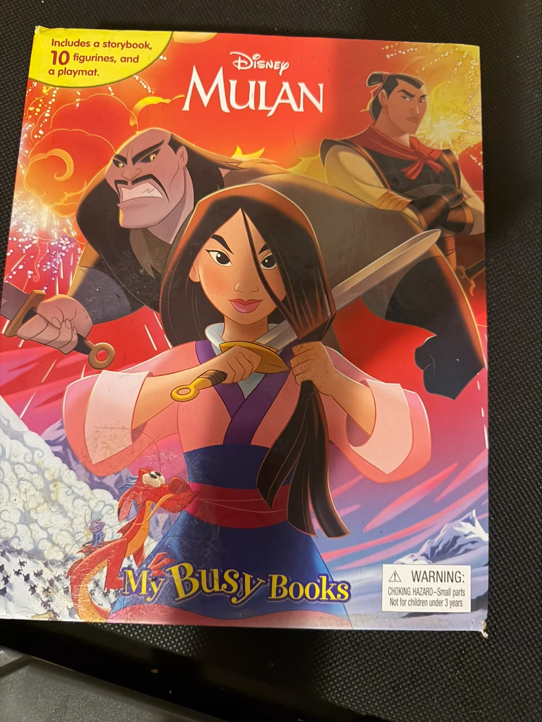Disney Mulan My Busy Books Set with Figurines