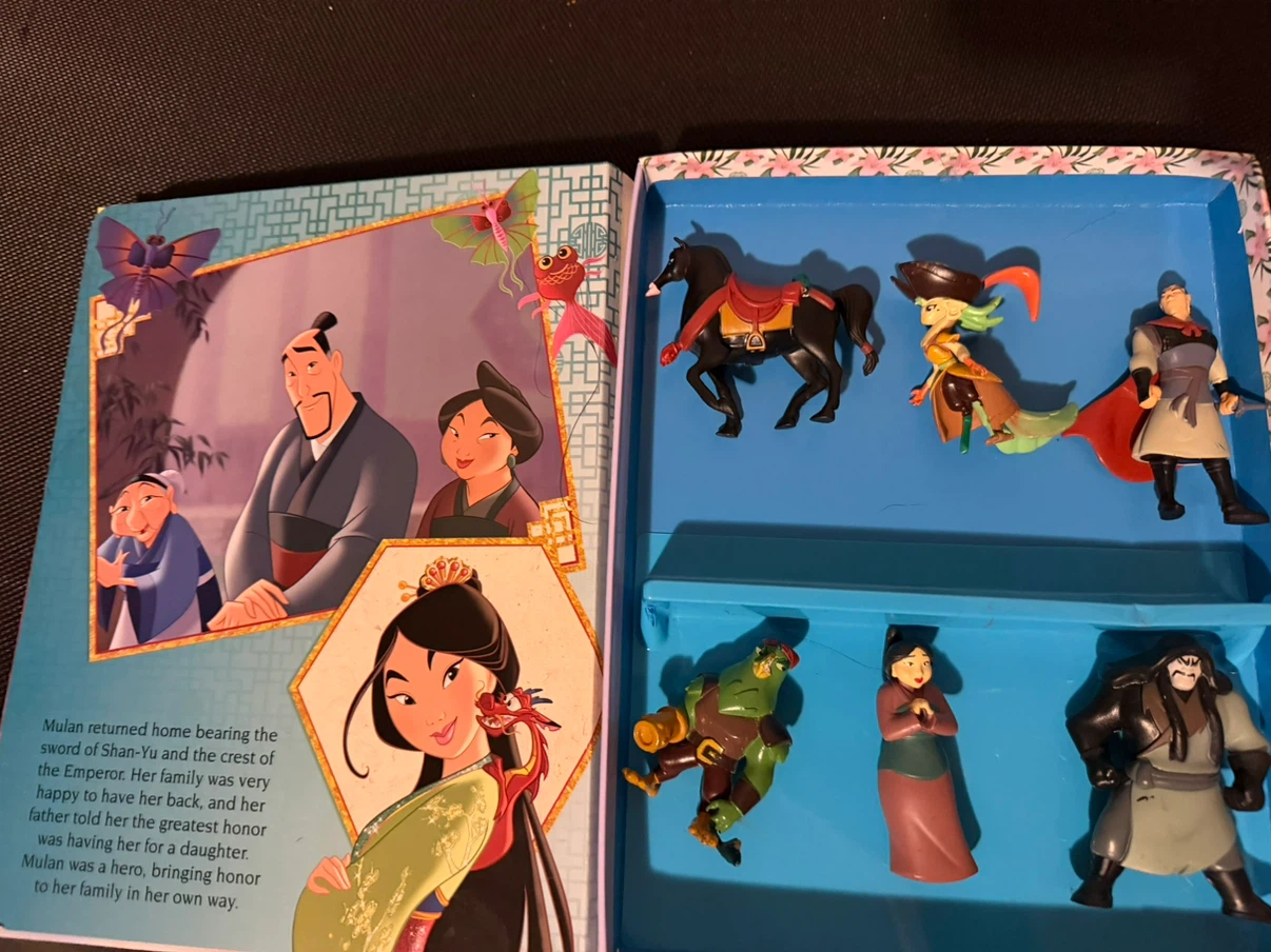 Disney Mulan My Busy Books Set with Figurines - photo 2