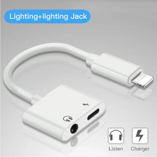 White Lightning to 3.5mm Headphone Jack Adapter