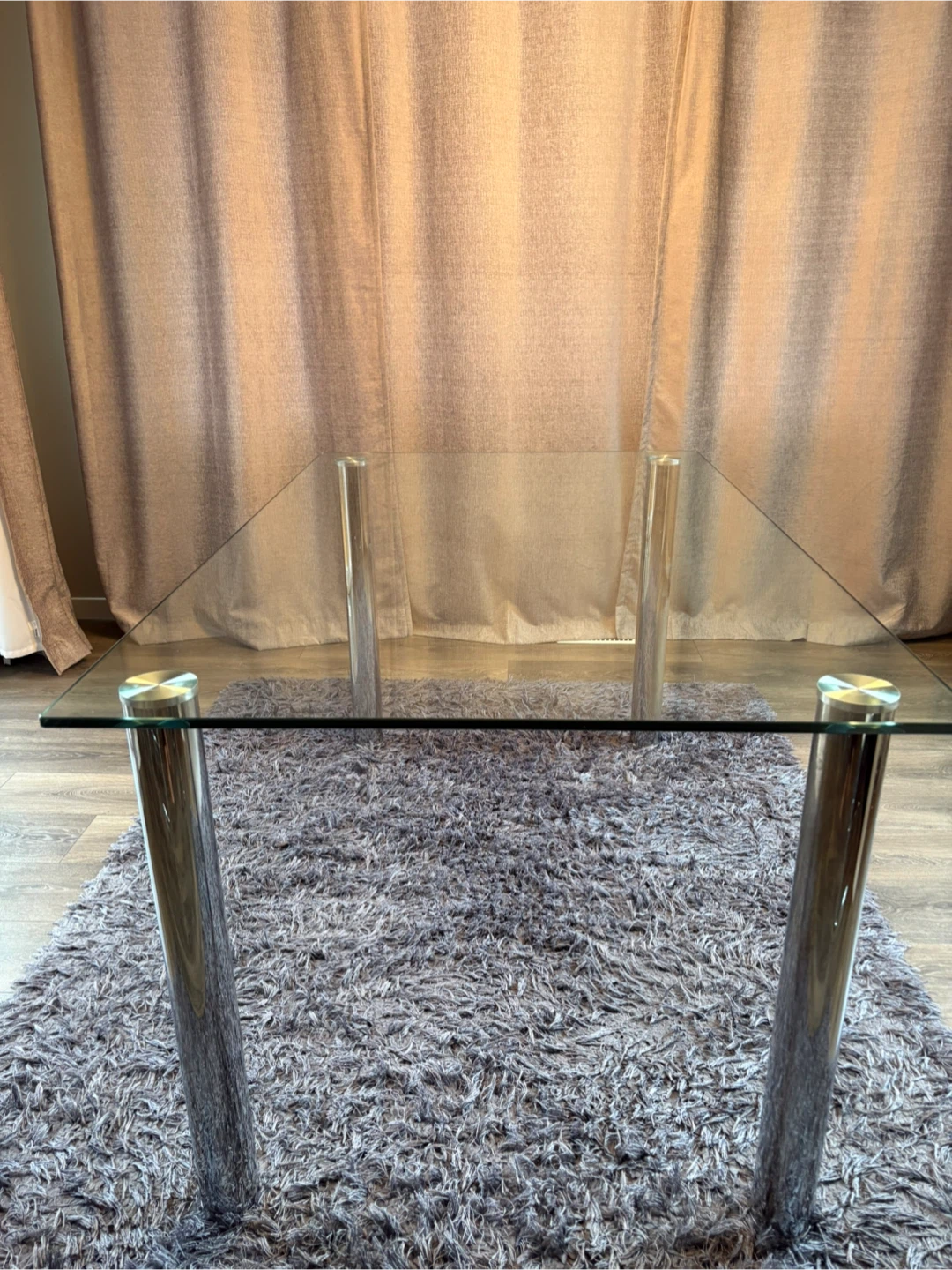 Glass Top Dining Table