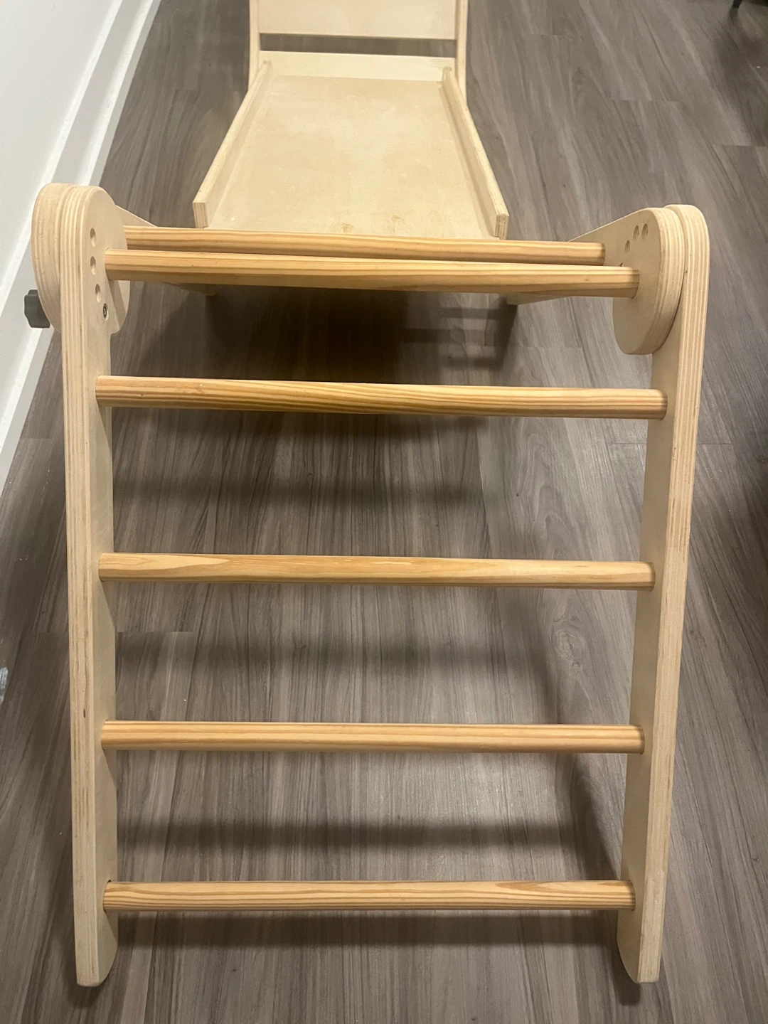 Pikler Wooden Climbing Triangle with Slide 5 in 1 - photo 2