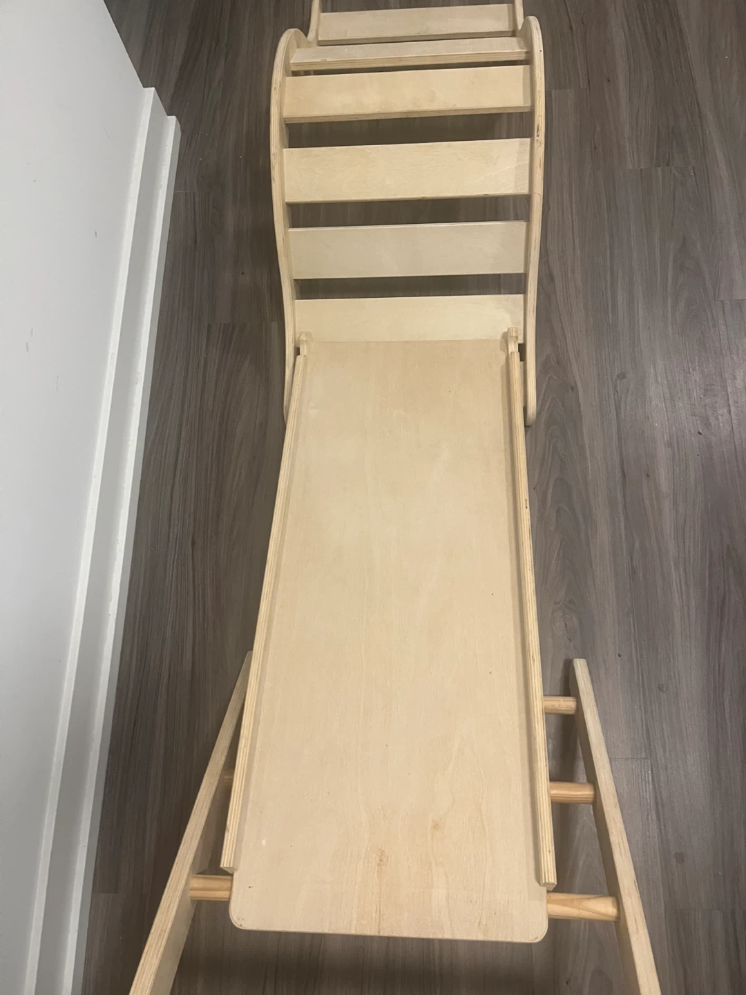 Pikler Wooden Climbing Triangle with Slide 5 in 1 - photo 4