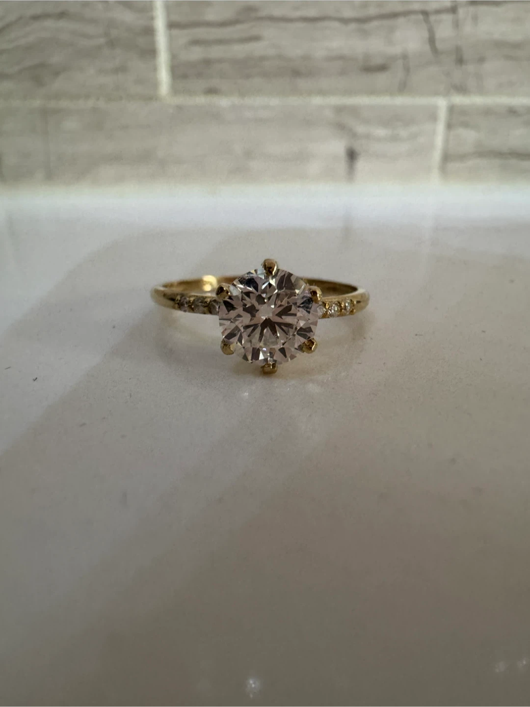 10k Yellow Gold 1.04ct Ring - Lab grown - photo 2