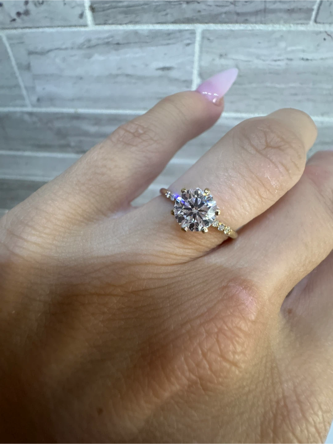 10k Yellow Gold 1.04ct Ring - Lab grown - photo 3