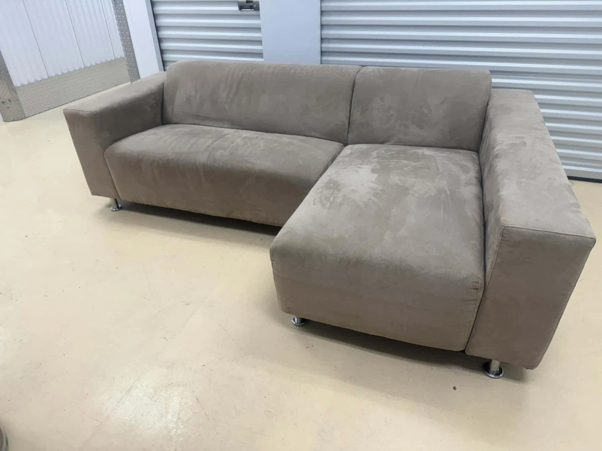 Taupe Sectional Sofa - photo 3