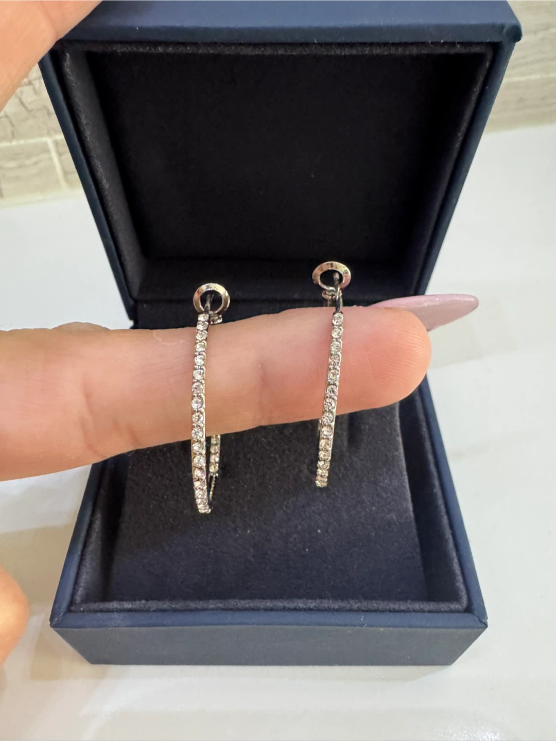 Sparkly Hoop Earrings