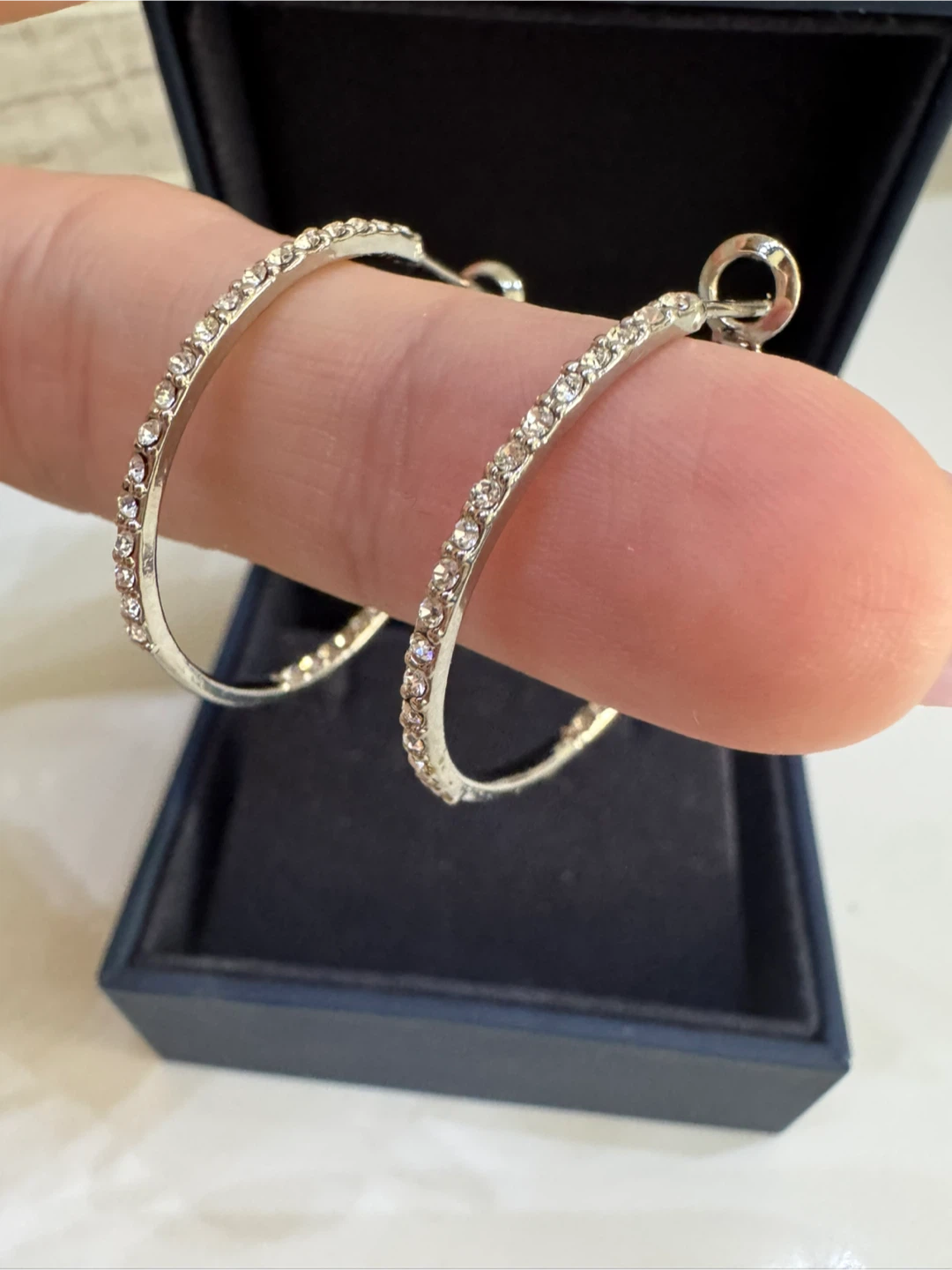 Sparkly Hoop Earrings - photo 2
