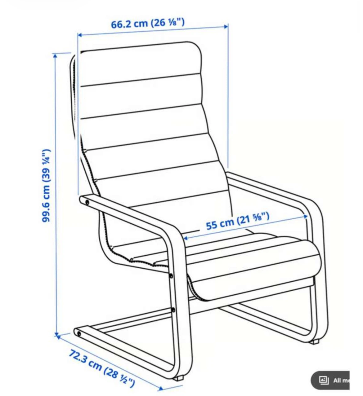 MOVING SALE - IKEA Poäng Armchair - Grey - photo 3