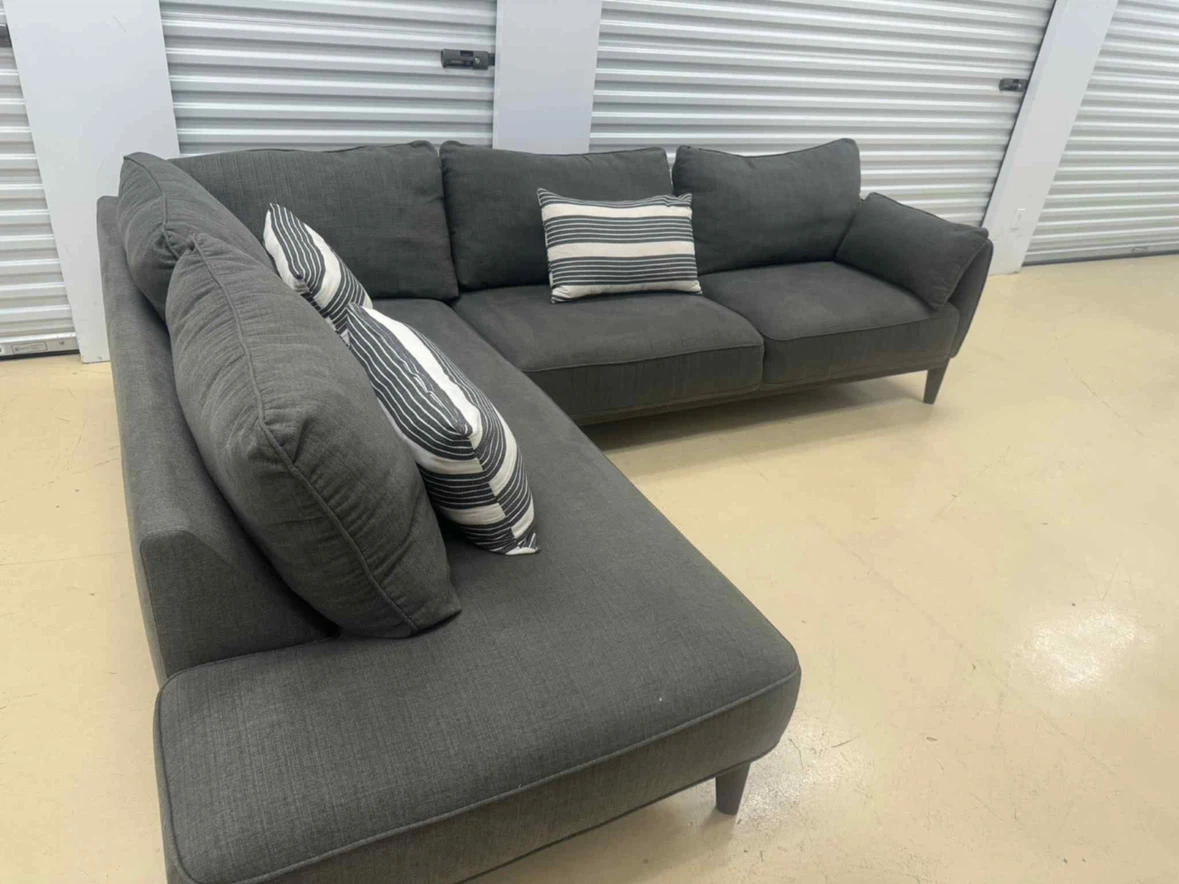 Brick Dark Grey Sectional Sofa - photo 3