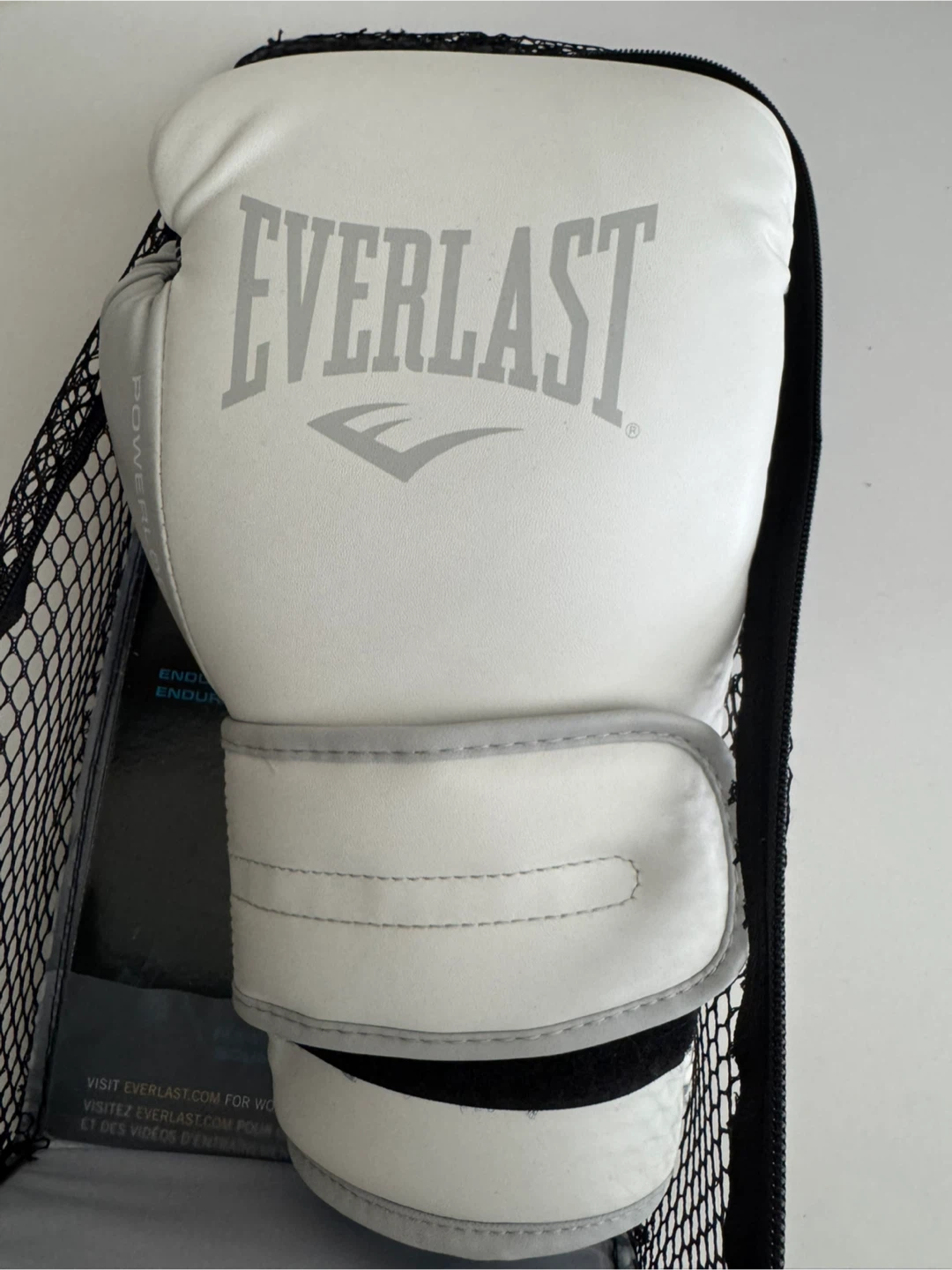 Everlast Powerlock Training Gloves 12oz White - photo 2